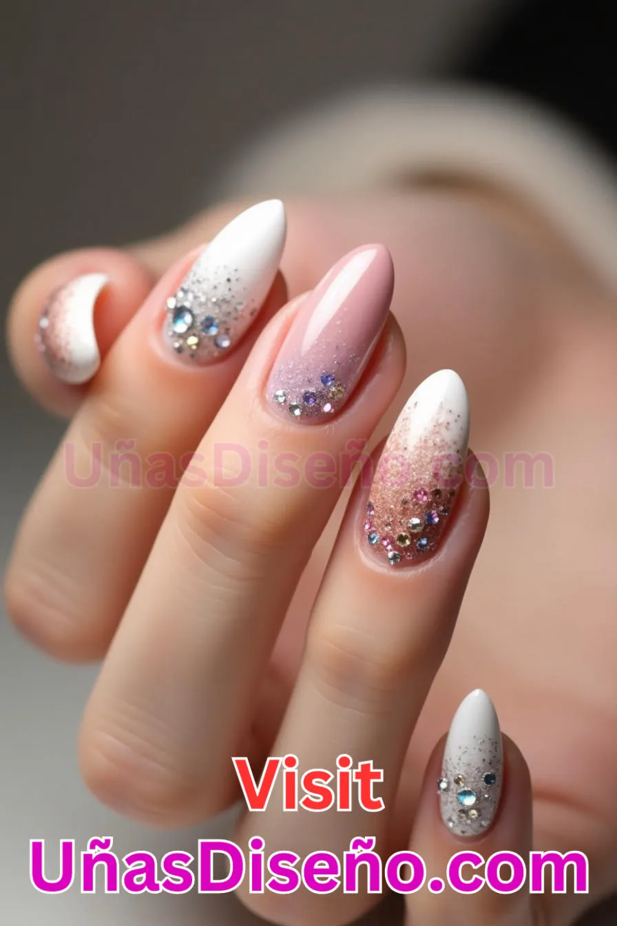 2. Brillo en las esquinas - Los 20 mejores diseños de uñas con purpurina para lucir un look deslumbrante (9).jpeg