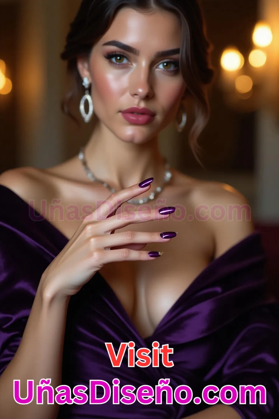 2. Manicura Francesa Inversa Púrpura Real (7)