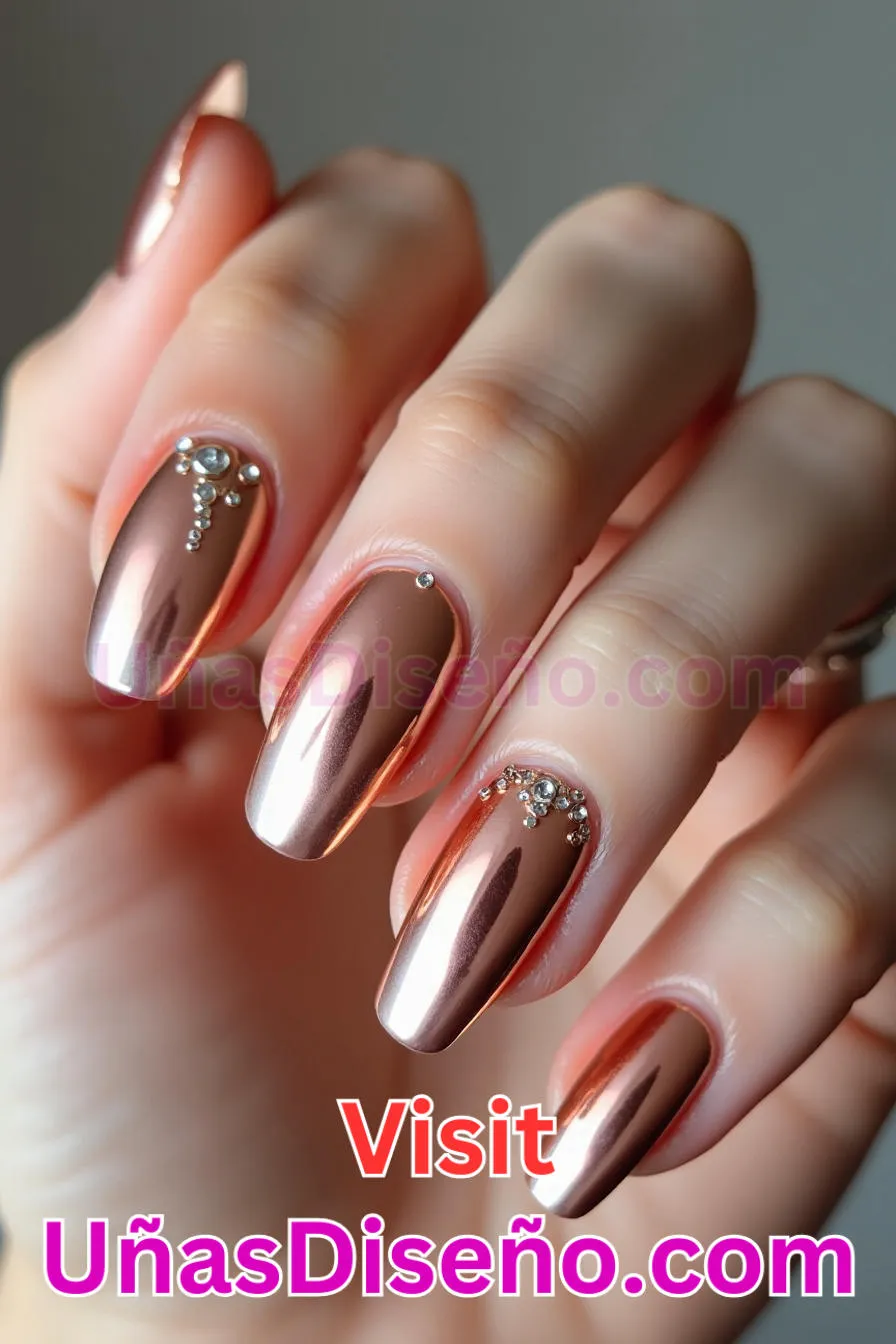 2. Uñas Espejo Oro Rosa - Diseño de uñas espejo La guía definitiva para conseguir un aspecto brillante y reflectante (11).jpeg