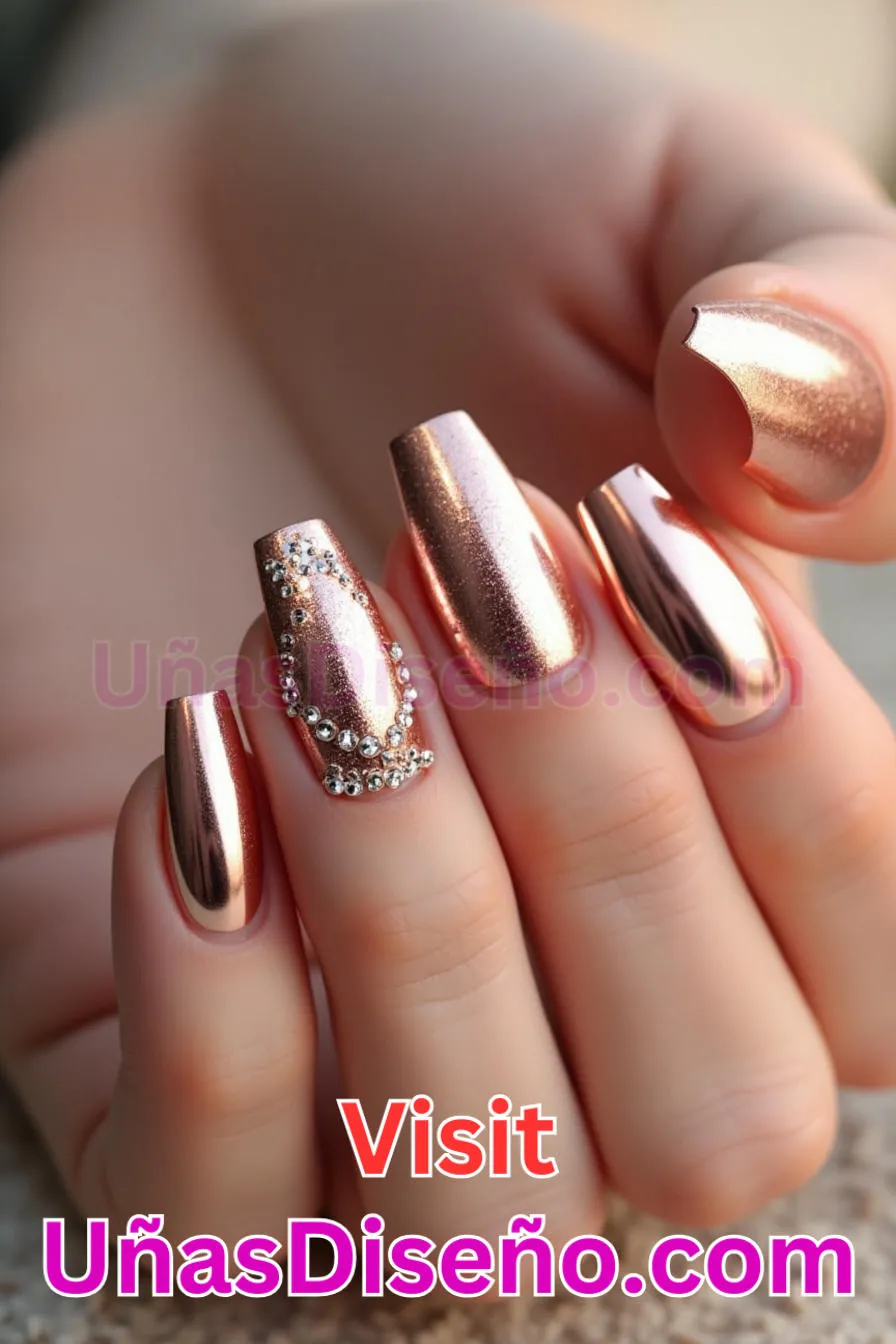 2. Uñas Espejo Oro Rosa - Diseño de uñas espejo La guía definitiva para conseguir un aspecto brillante y reflectante (3).jpeg