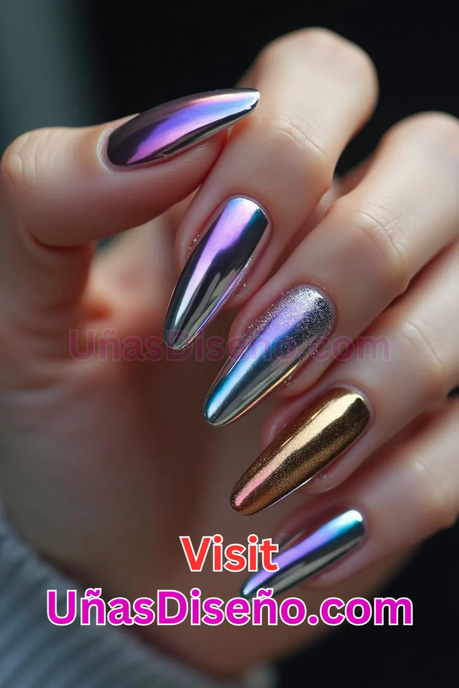 20 Diseños de uñas acrílicas metalizadas mejores diseños de uñas acrílicas para una manicura elegante y duradera 2.jpeg