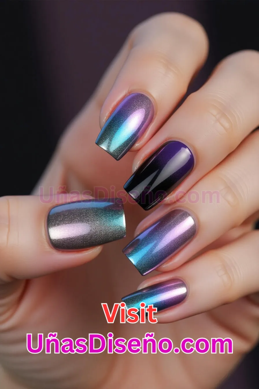 20 Diseños de uñas acrílicas metalizadas mejores diseños de uñas acrílicas para una manicura elegante y duradera 5.jpeg