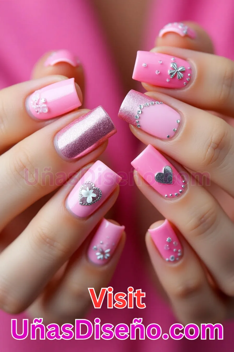 20. Barbie - Los 20 mejores diseños de uñas con purpurina para lucir un look deslumbrante (2).jpeg
