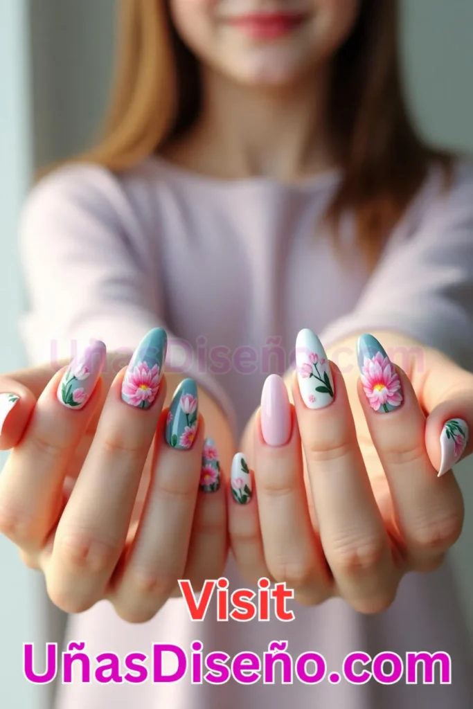 20. Diseños de uñas con estampado floral y motivos de loto (2).jpeg