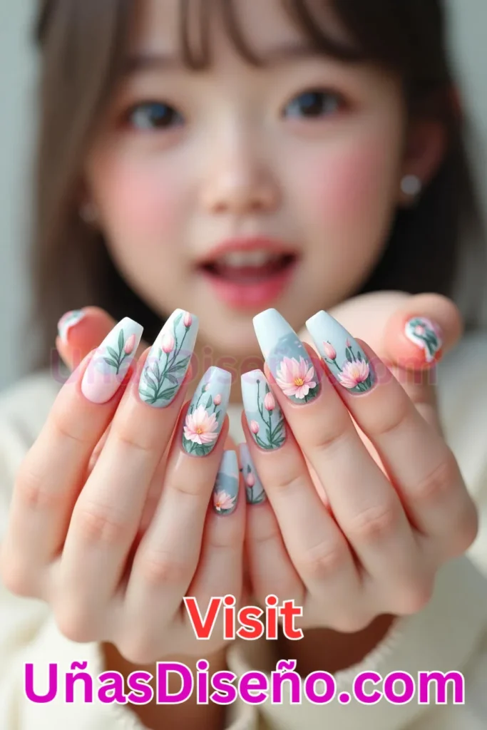 20. Diseños de uñas con estampado floral y motivos de loto (3).jpeg