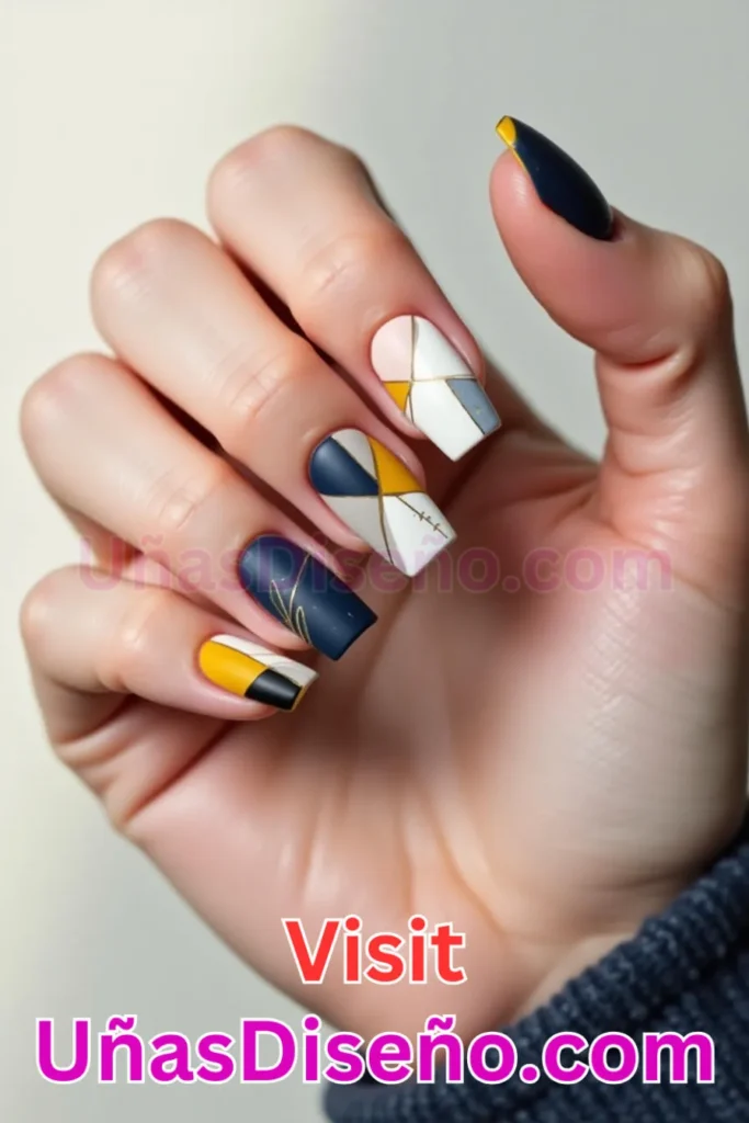 20. Minimalismo geométrico - 25 fascinantes ideas de esmaltes de uñas de gel para un look de salón perfecto (4).jpeg