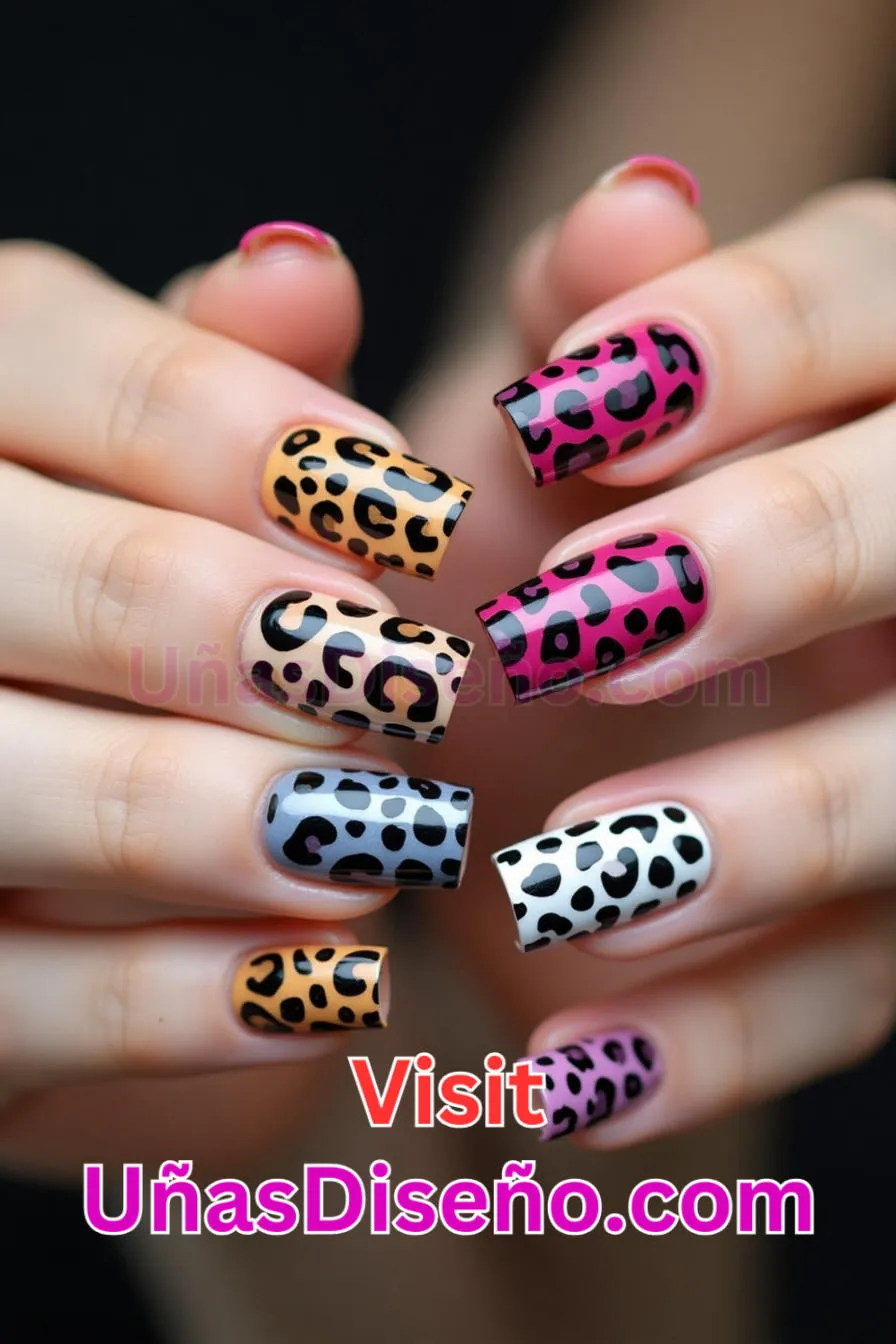 21 Diseño de uñas con estampado de leopardo Los 25 Mejores Diseños de Uñas Para Principiantes 2.jpeg