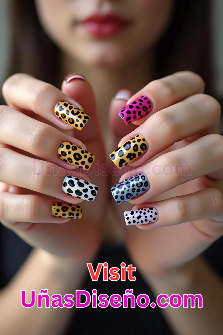 21 Diseño de uñas con estampado de leopardo Los 25 Mejores Diseños de Uñas Para Principiantes 3.jpeg