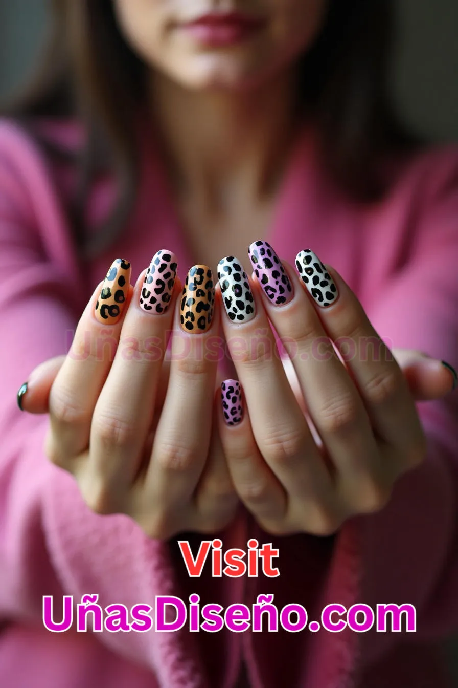 21 Diseño de uñas con estampado de leopardo Los 25 Mejores Diseños de Uñas Para Principiantes 4.jpeg
