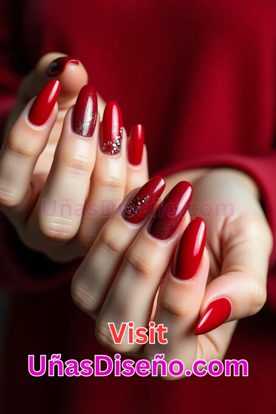 21 Diseños de uñas acrílicas rojo rubí mejores diseños de uñas acrílicas para una manicura elegante y duradera 1.jpeg