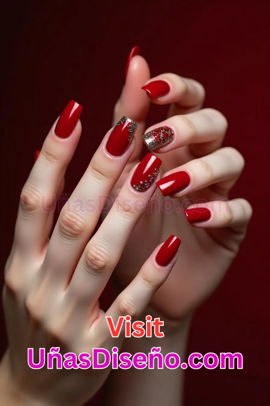 21 Diseños de uñas acrílicas rojo rubí mejores diseños de uñas acrílicas para una manicura elegante y duradera 2.jpeg