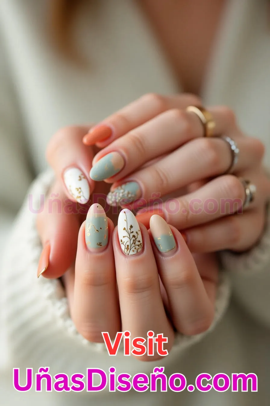 21. Aspecto natural respetuoso con el medio ambiente - Cómo Elegir el Diseño Perfecto para Uñas Almendra 21 Ideas Exclusivas para Brillar (2).jpeg