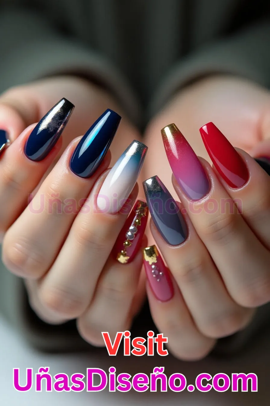 21. Uñas de gel en forma de ataúd - Brilla como nunca 25 diseños de esmaltes de gel, gelish y gel para uñas que tienes que probar (4).jpeg