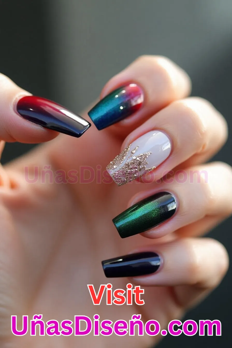 21. Uñas de gel en forma de ataúd - Brilla como nunca 25 diseños de esmaltes de gel, gelish y gel para uñas que tienes que probar (5).jpeg