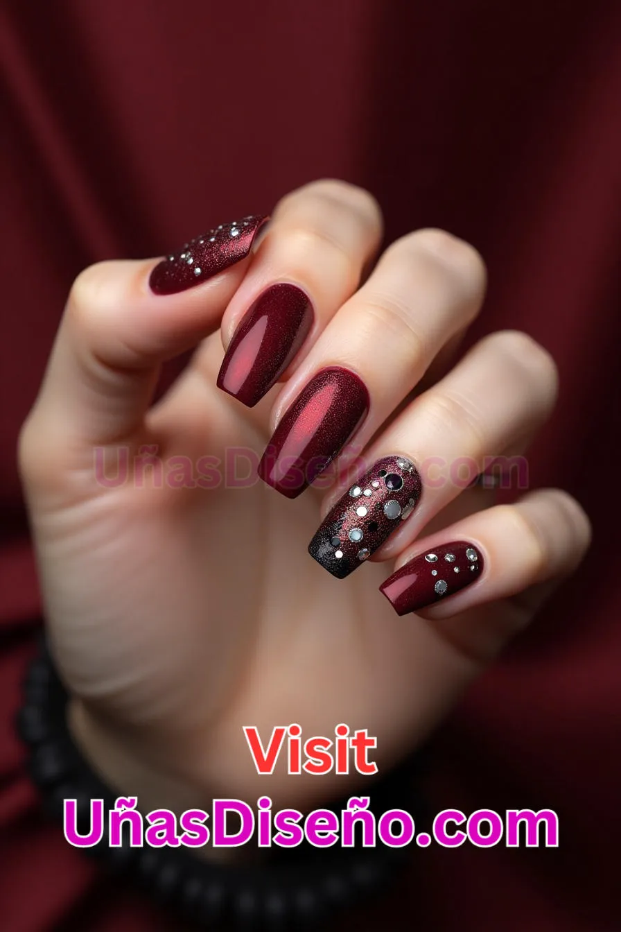 22 Diseños de uñas brillantes Oxblood mejores diseños de uñas acrílicas para una manicura elegante y duradera 1.jpeg