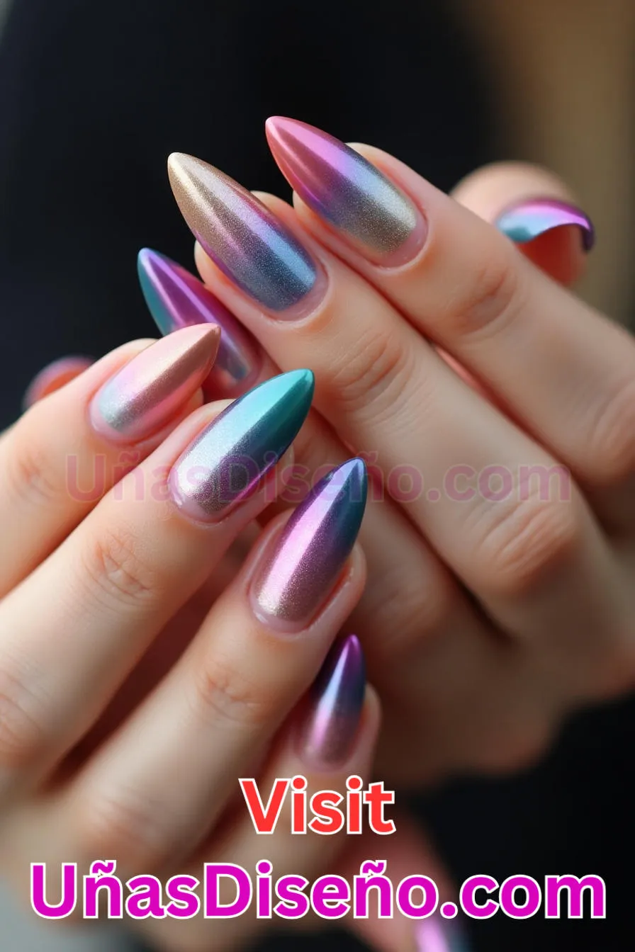 22. Opulento Ombre Almendra - Reinventa tu Manicura 25 Diseños de Uñas Almendra Impresionantes para (4).jpeg