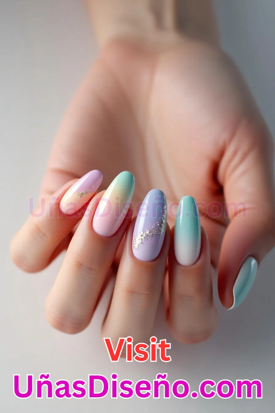 22. Susurro de acuarela - Tendencias 2025 30 Estilos de Uñas Almendra que Marcan la Diferencia (5).jpeg