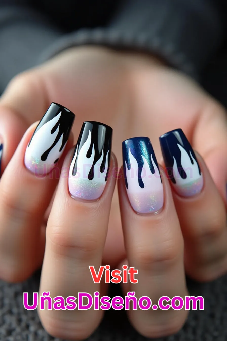 23 Diseños de uñas acrílicas de llama blanca mejores diseños de uñas acrílicas para una manicura elegante y duradera 1.jpeg