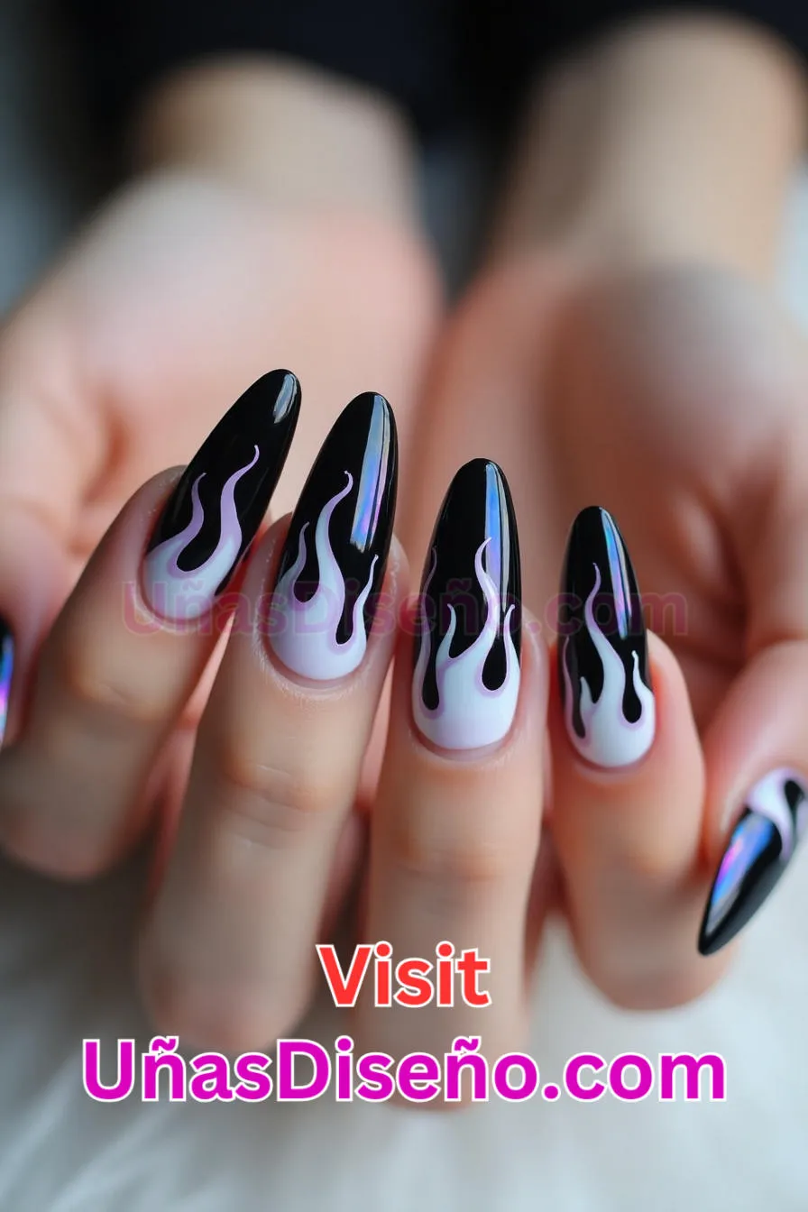 23 Diseños de uñas acrílicas de llama blanca mejores diseños de uñas acrílicas para una manicura elegante y duradera 2.jpeg