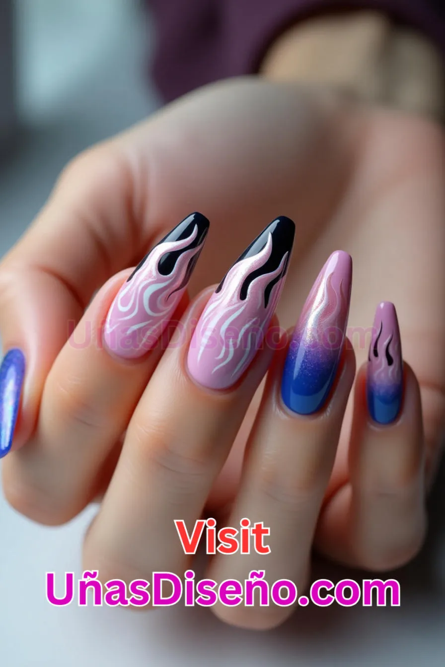 23 Diseños de uñas acrílicas de llama blanca mejores diseños de uñas acrílicas para una manicura elegante y duradera 4.jpeg