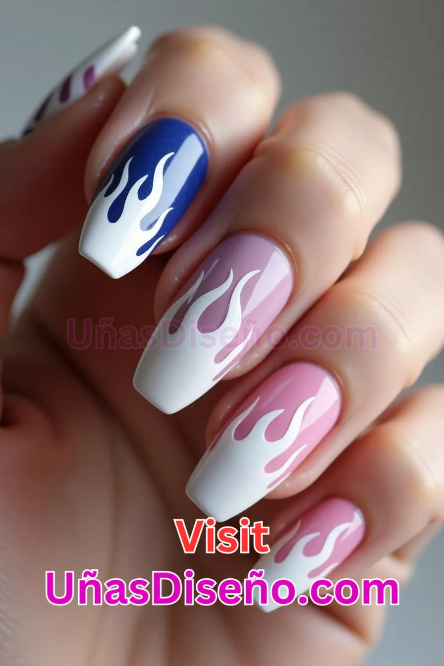 23 Diseños de uñas acrílicas de llama blanca mejores diseños de uñas acrílicas para una manicura elegante y duradera 5.jpeg