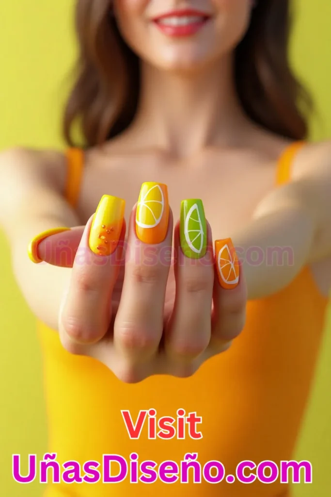 23. Cítricos vivos - Mejora tu manicura 25 esmaltes de gel y gelatina elegantes y duraderos (5).jpeg