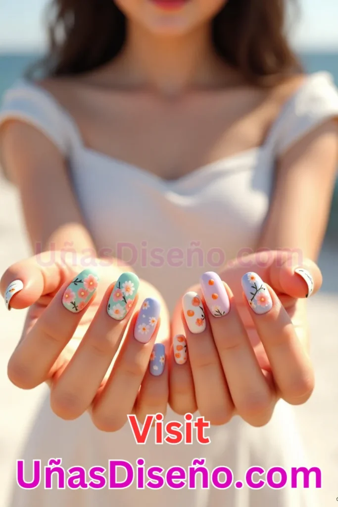 23. Diseños de uñas con estampado floral y detalles de azahar (2).jpeg