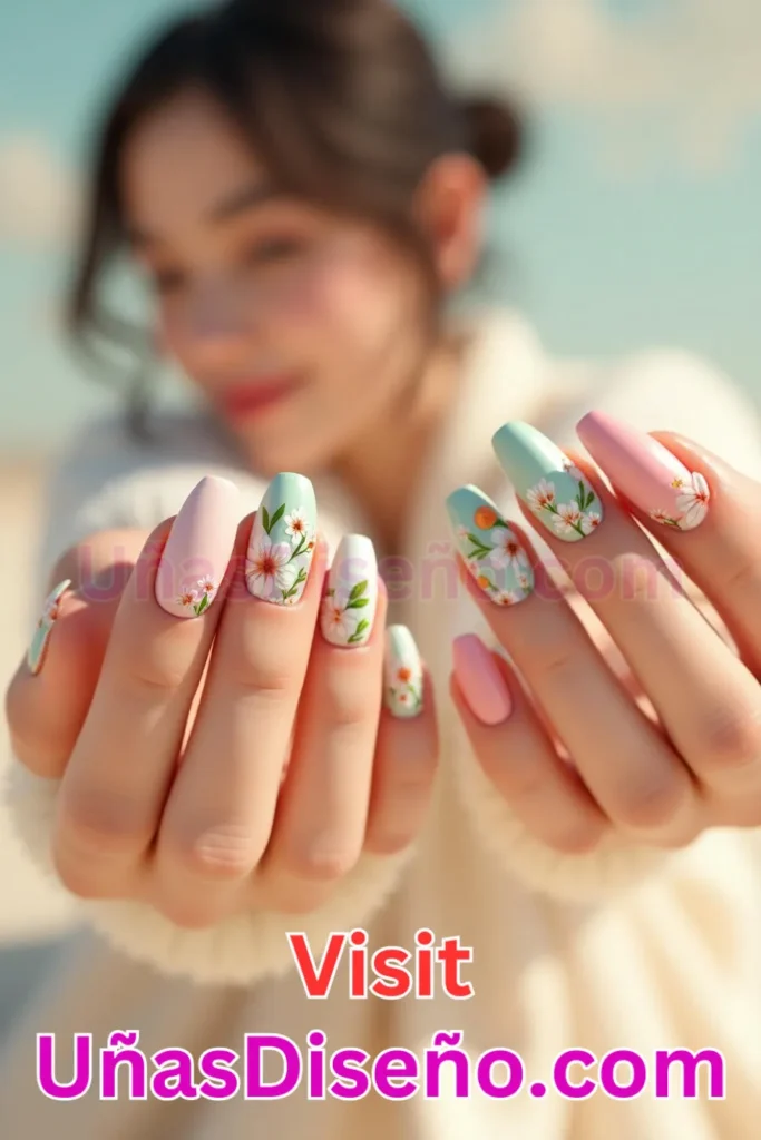 23. Diseños de uñas con estampado floral y detalles de azahar (3).jpeg