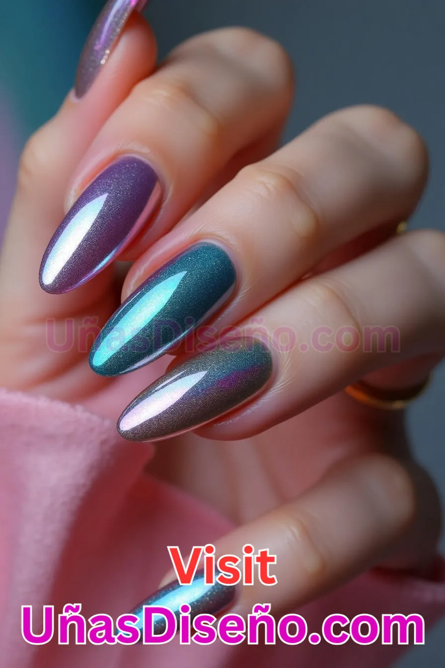 23. Futurista Cromada Almendra - Reinventa tu Manicura 25 Diseños de Uñas Almendra Impresionantes para (3).jpeg