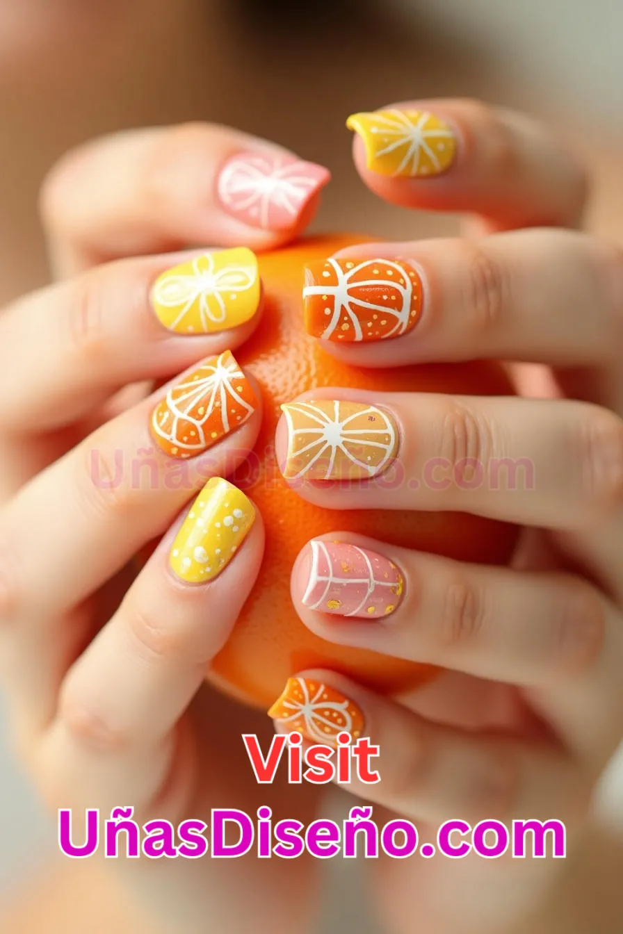 24 Uñas de pomelo amarillo Los 25 Mejores Diseños de Uñas Para Principiantes 2.jpeg