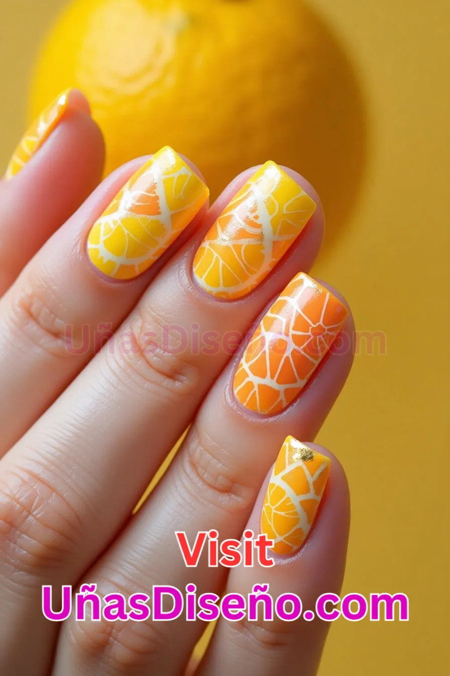 24 Uñas de pomelo amarillo Los 25 Mejores Diseños de Uñas Para Principiantes 3.jpeg