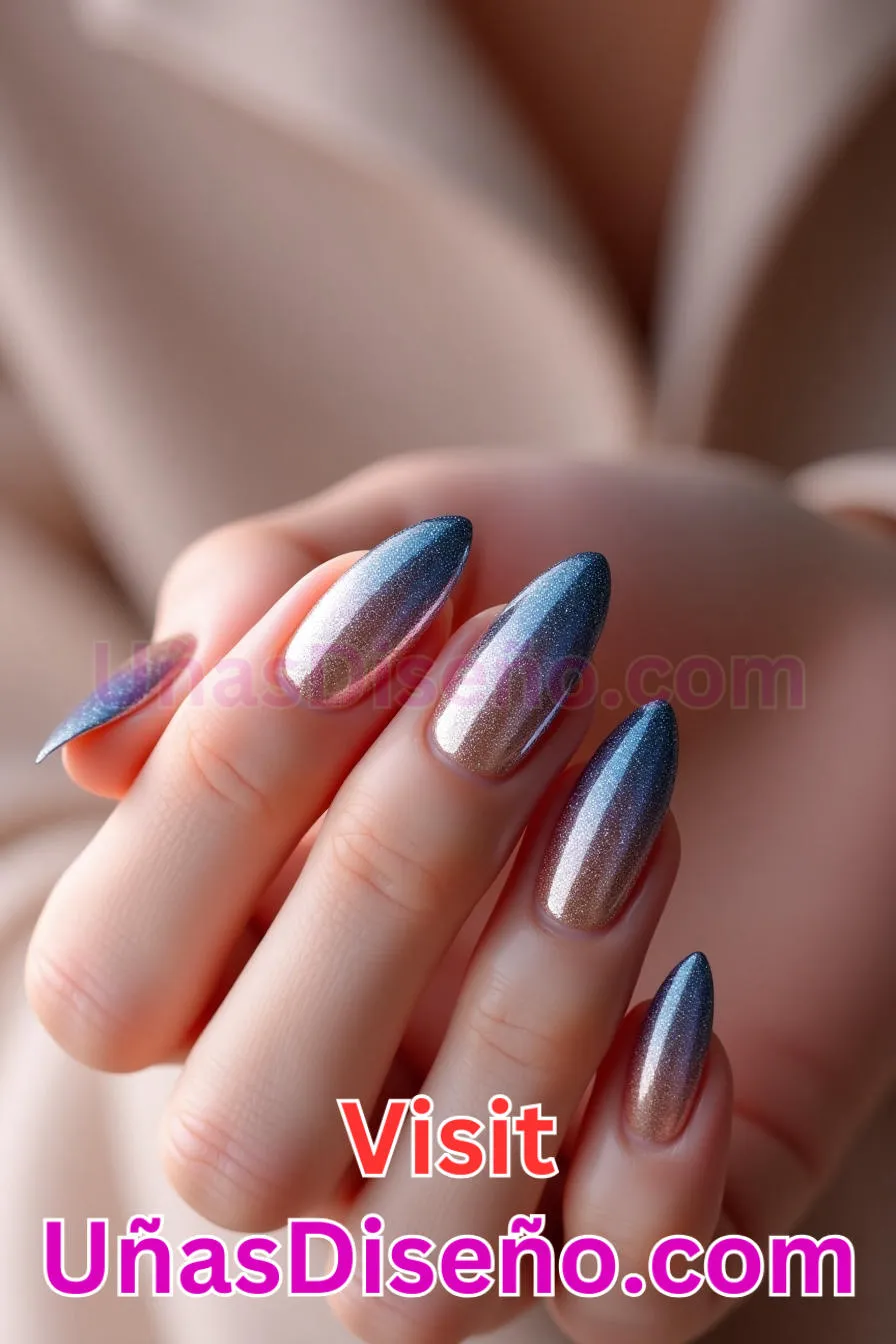 24. Glam Glitter Gradient - Tendencias 2025 30 Estilos de Uñas Almendra que Marcan la Diferencia (2).jpeg