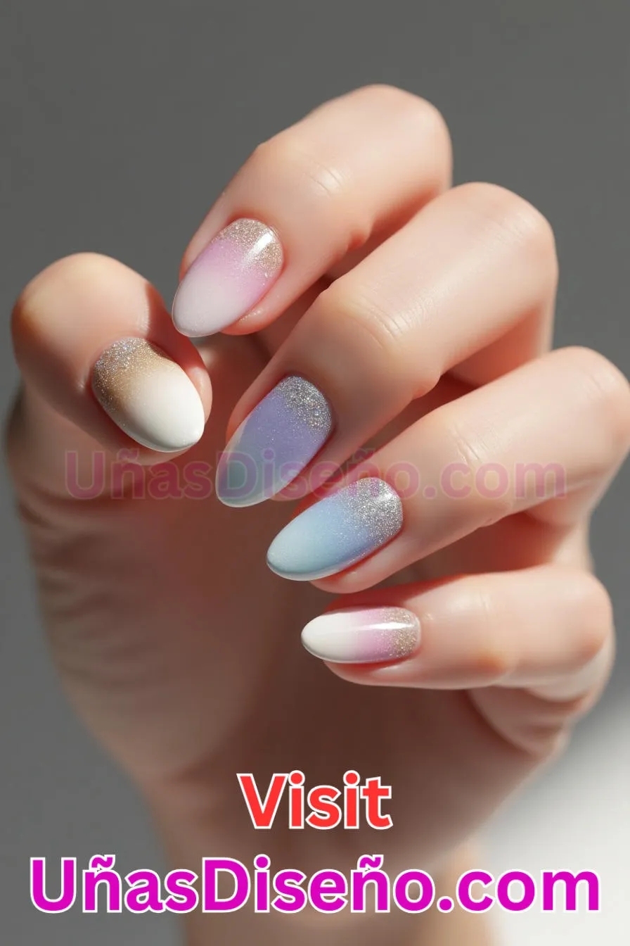 24. Sutil brillo almendra - Reinventa tu Manicura 25 Diseños de Uñas Almendra Impresionantes para (2).jpeg