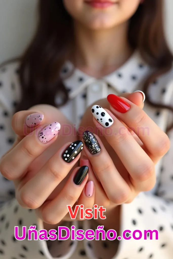 26. Dálmata Diseños de uñas - 51 Diseños de uñas con estampado animal para combinar a la perfección con tus vestidos (1).jpeg