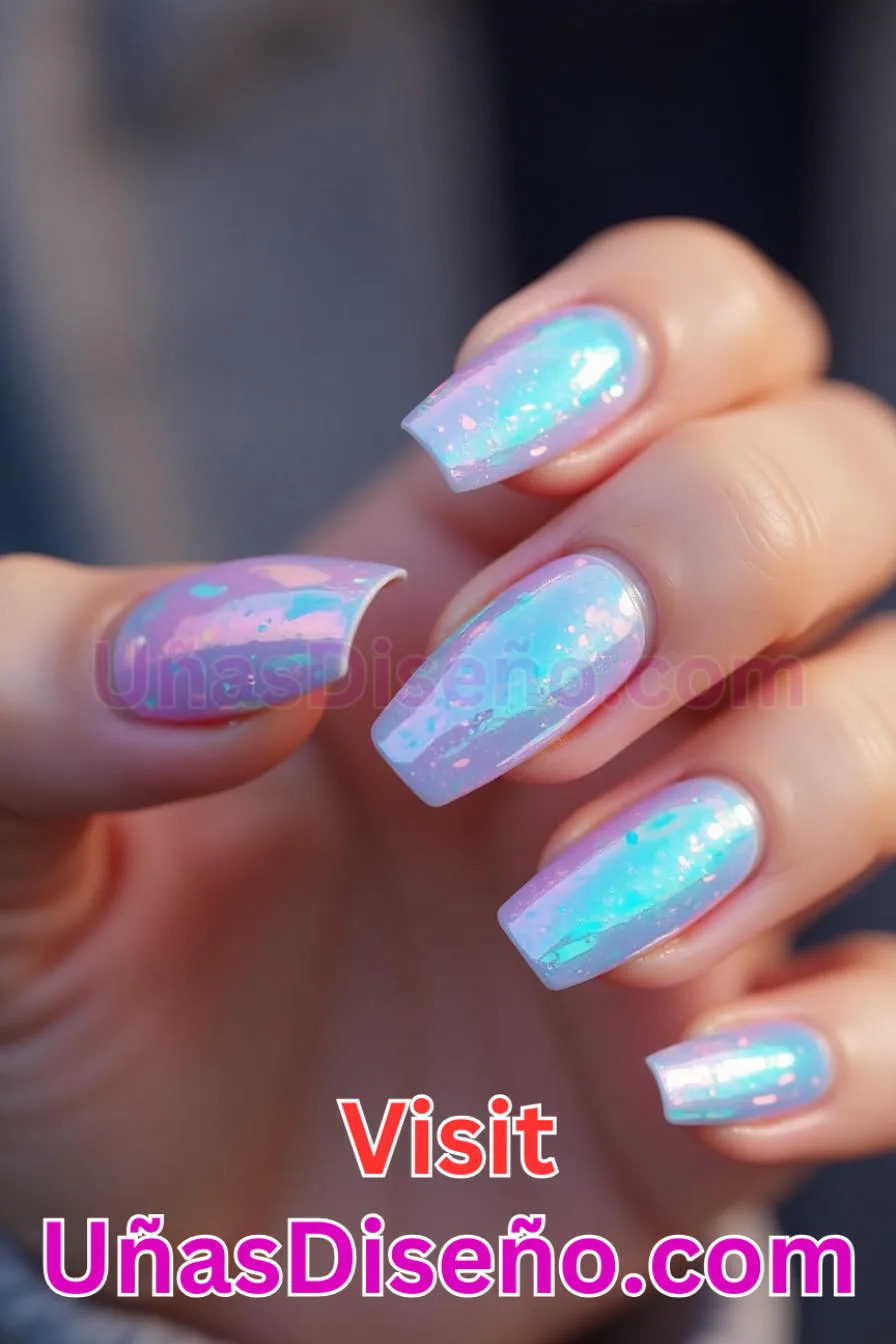 26. Iluminación iridiscente - Tendencias 2025 30 Estilos de Uñas Almendra que Marcan la Diferencia (2).jpeg