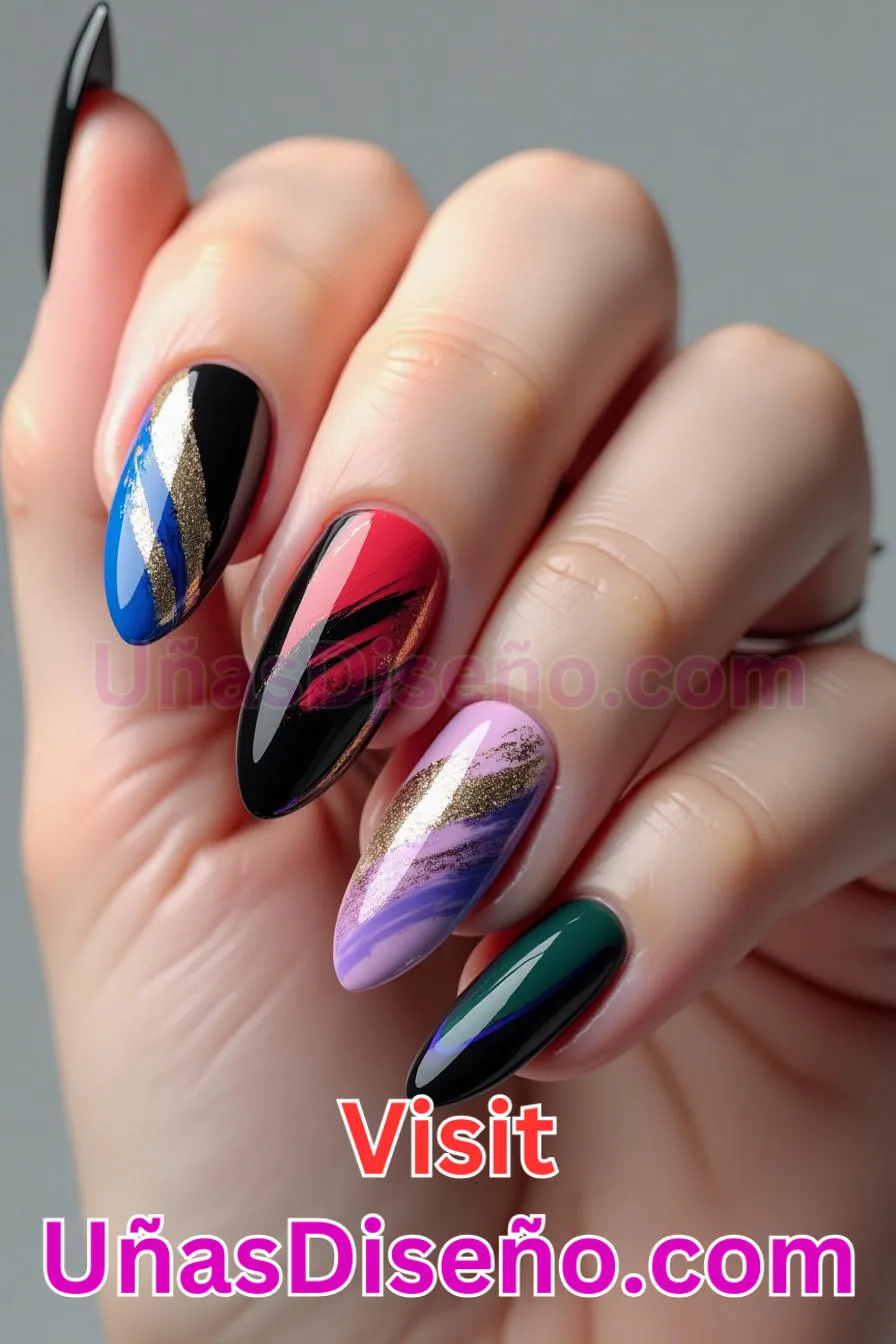 27. Pincelada Dinámica Flair - Tendencias 2025 30 Estilos de Uñas Almendra que Marcan la Diferencia (2).jpeg