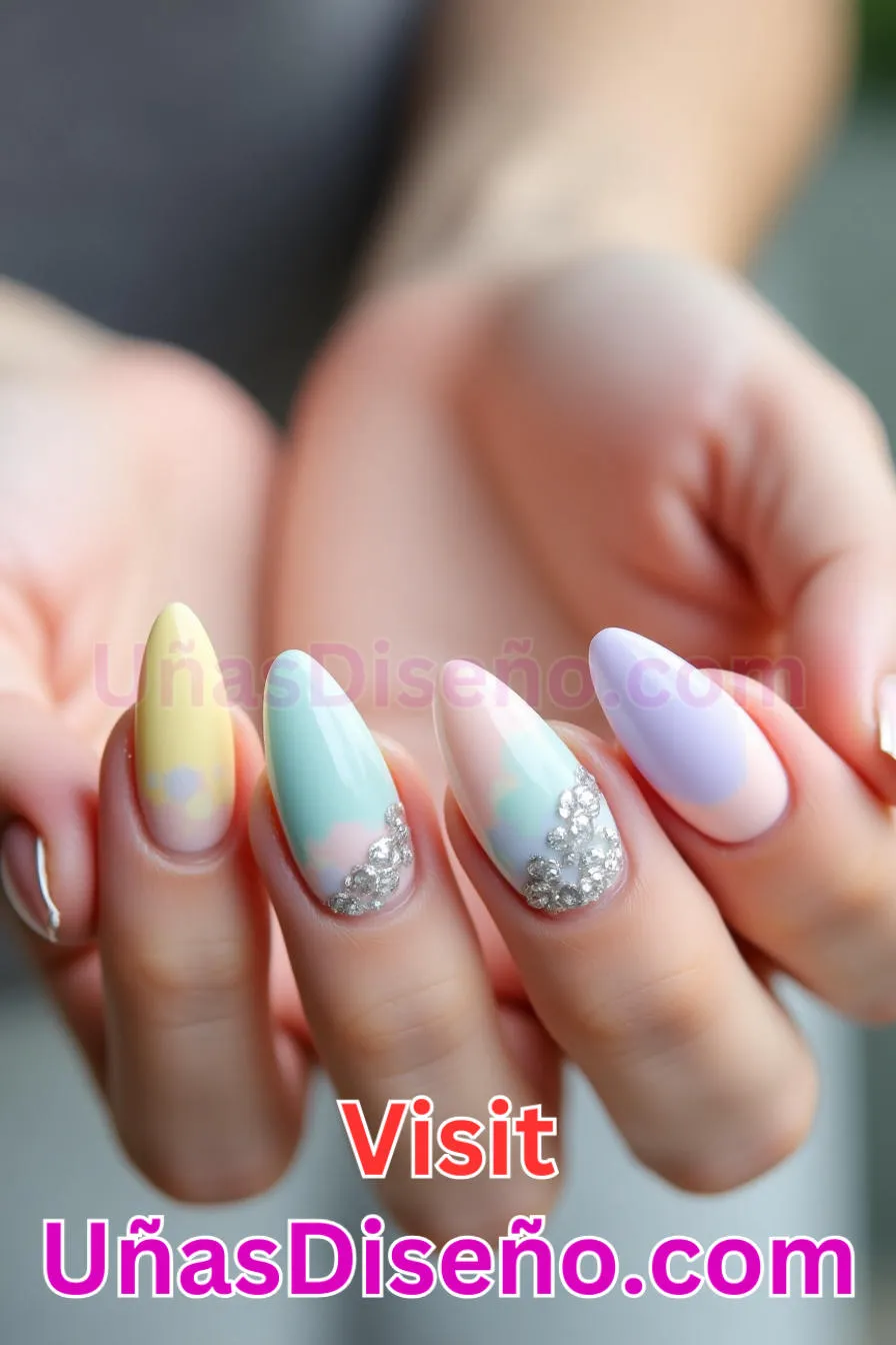 28. Dreamy Pastel Fusion - Tendencias 2025 30 Estilos de Uñas Almendra que Marcan la Diferencia (6).jpeg