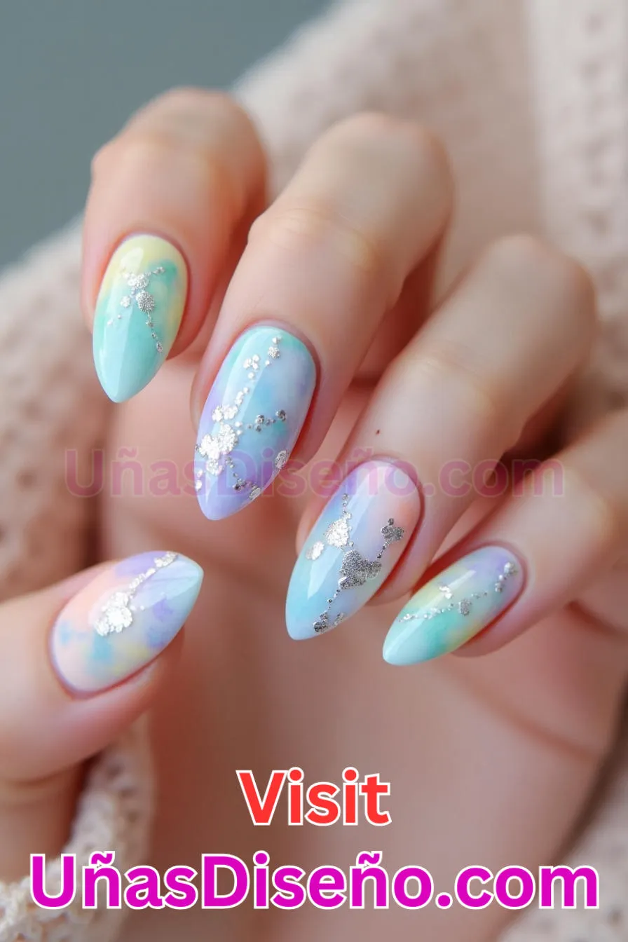 28. Dreamy Pastel Fusion - Tendencias 2025 30 Estilos de Uñas Almendra que Marcan la Diferencia (7).jpeg