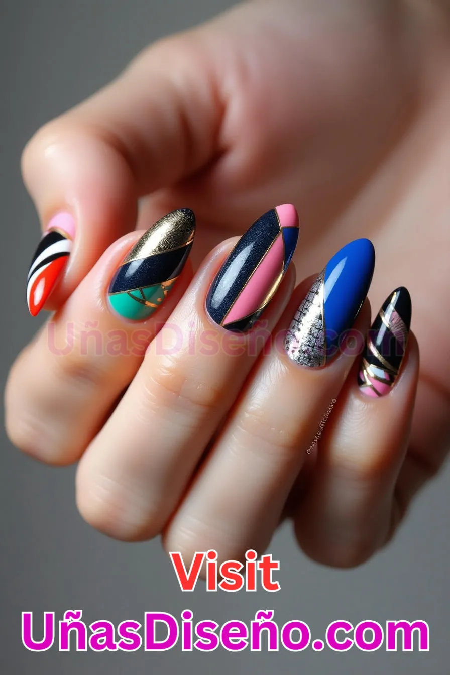 29. Geometric Flair Extravaganza - Tendencias 2025 30 Estilos de Uñas Almendra que Marcan la Diferencia (4).jpeg