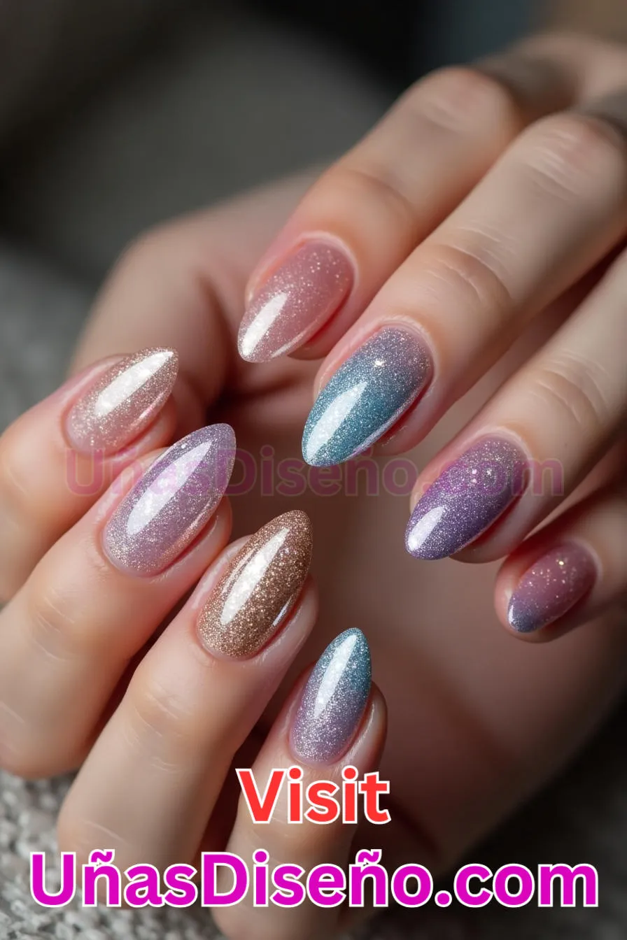 3. Glitter Gradiente Almendra - 20 Uñas de Almendra Elegance Diseños exclusivos para un look sofisticado (4).jpeg