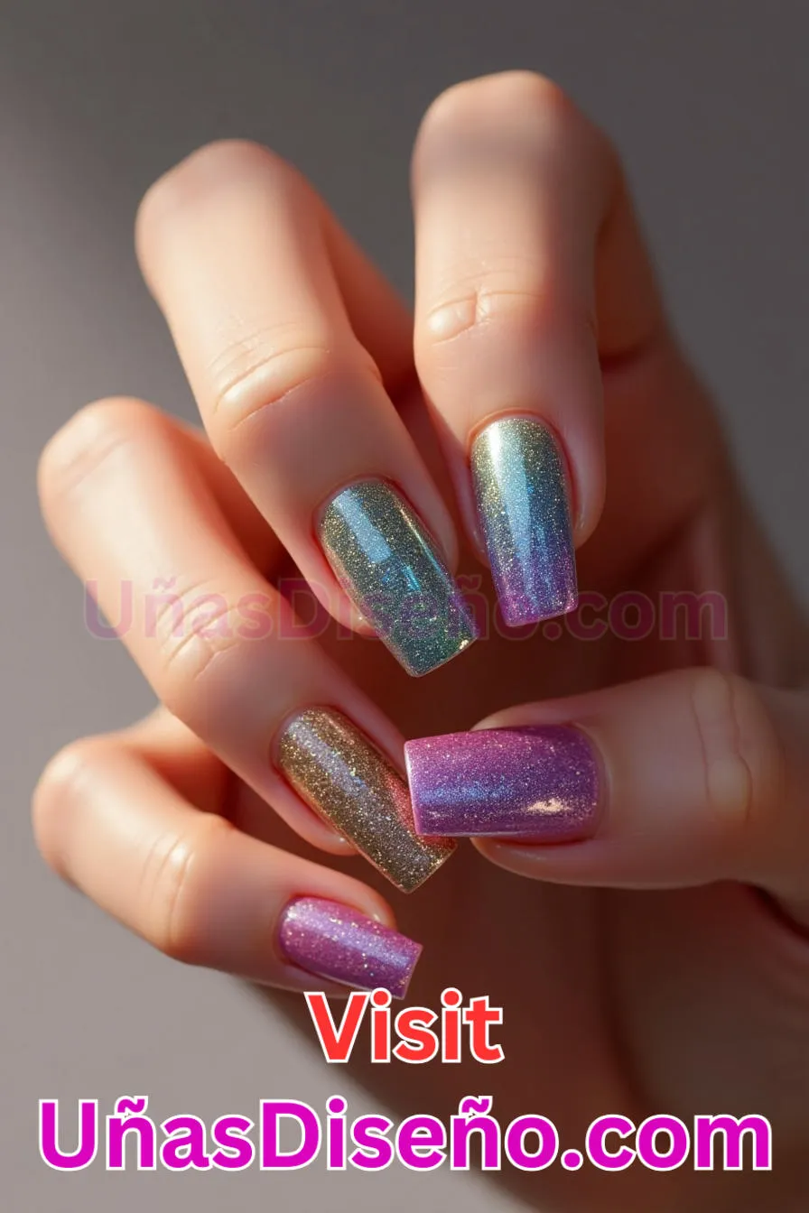 3. Purpurina sólida - Los 20 mejores diseños de uñas con purpurina para lucir un look deslumbrante (4).jpeg