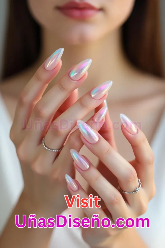 3. Uñas brillantes transparentes - 25 innovadores diseños de uñas semipermanentes para un look elegante y duradero (1).jpeg