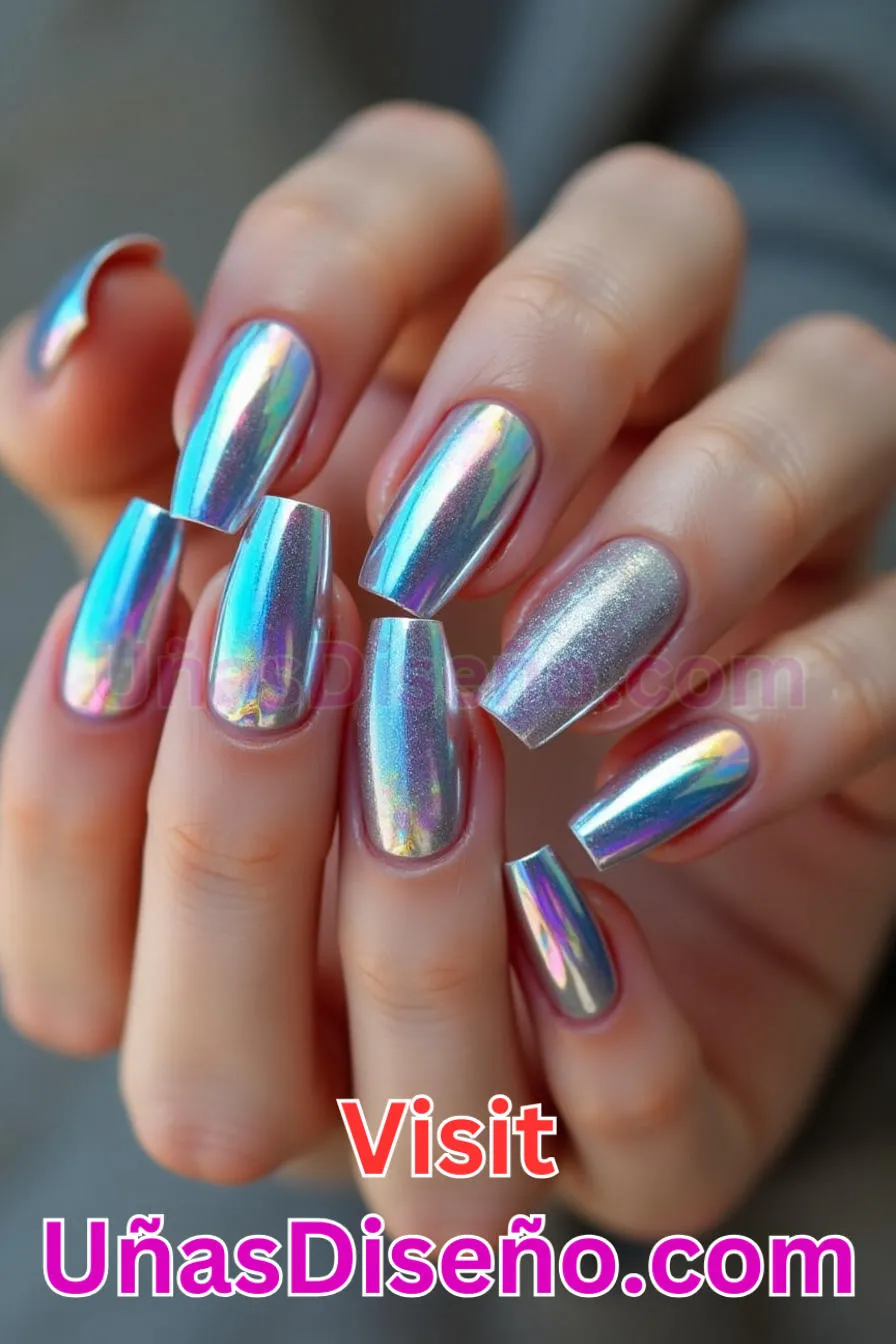 3. Uñas espejo holográficas - Diseño de uñas espejo La guía definitiva para conseguir un aspecto brillante y reflectante (6).jpeg
