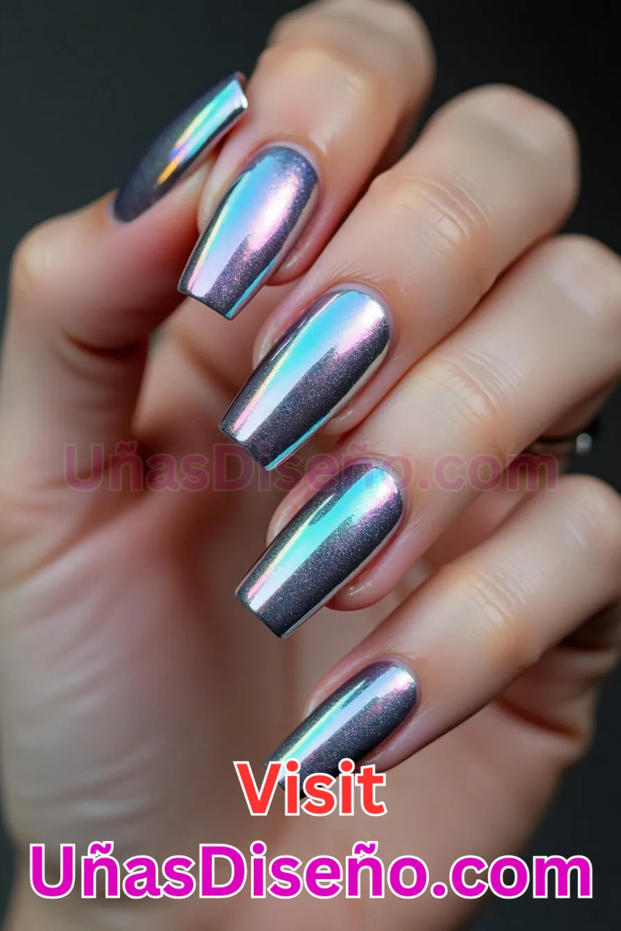 3. Uñas espejo holográficas - Diseño de uñas espejo La guía definitiva para conseguir un aspecto brillante y reflectante (9).jpeg