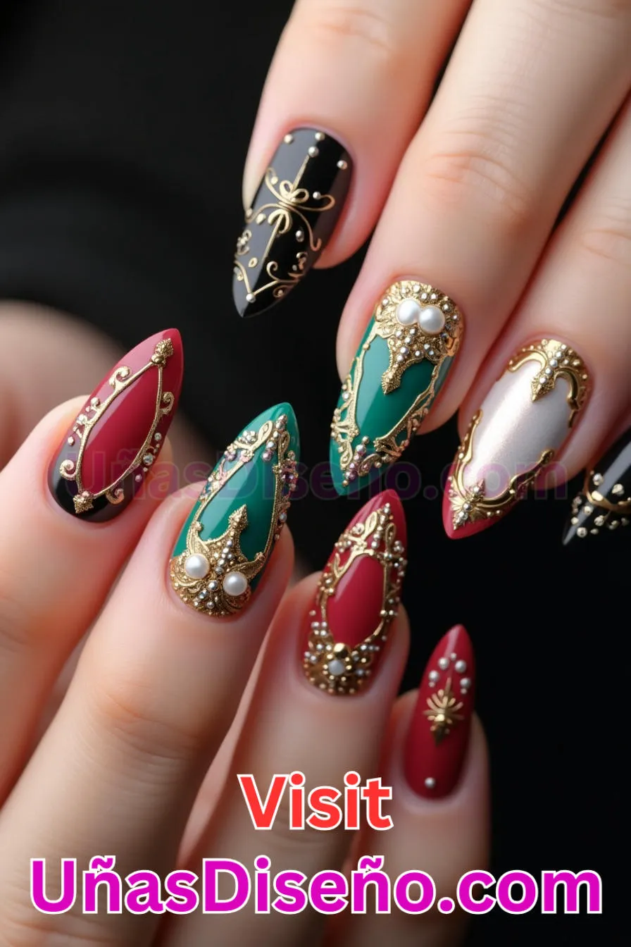 30. Embellecedor Luxe Statement - Tendencias 2025 30 Estilos de Uñas Almendra que Marcan la Diferencia (3).jpeg