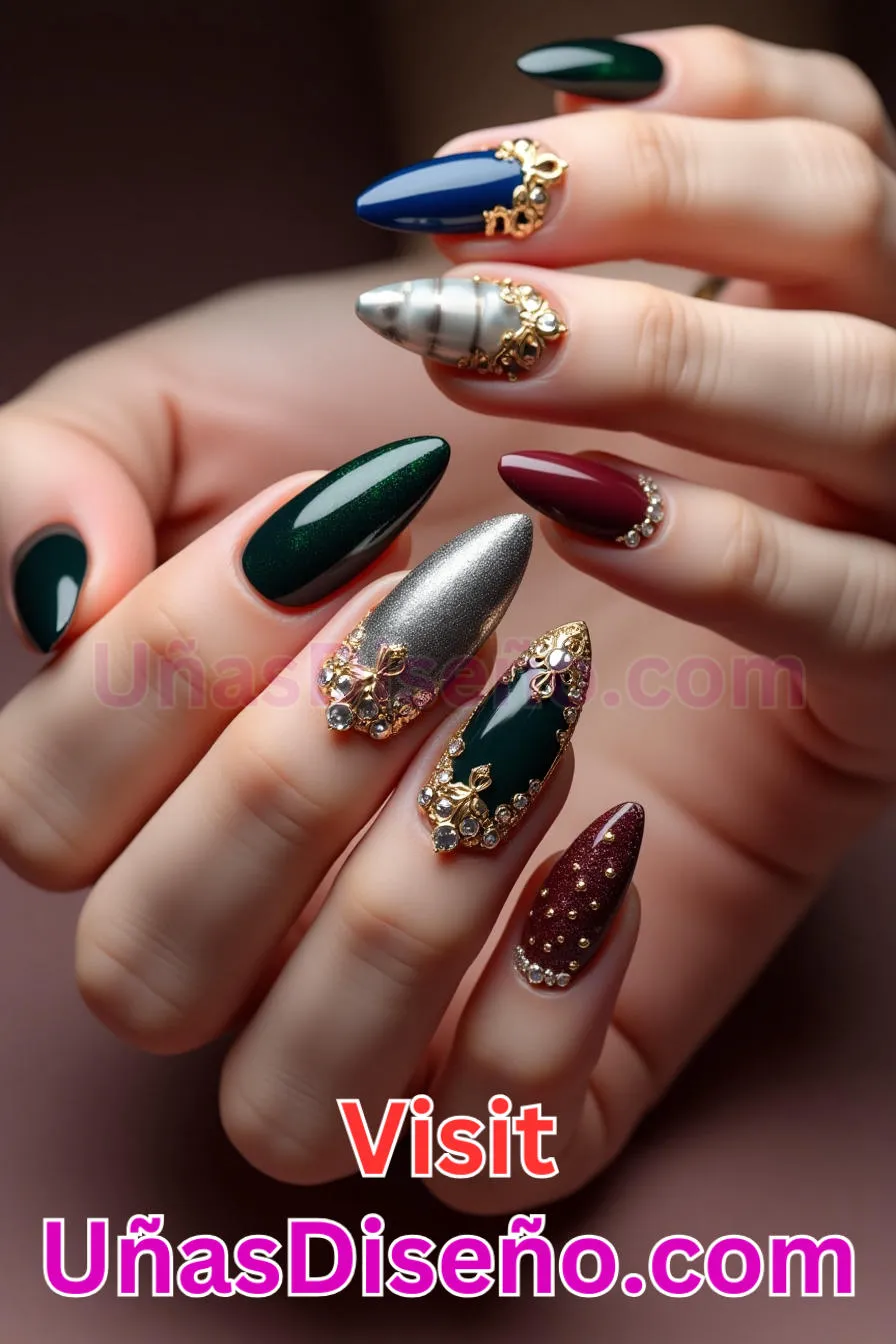 30. Embellecedor Luxe Statement - Tendencias 2025 30 Estilos de Uñas Almendra que Marcan la Diferencia (5).jpeg