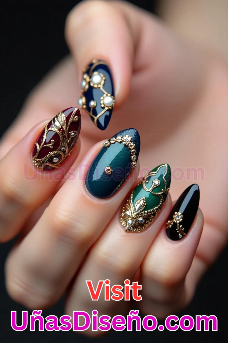 30. Embellecedor Luxe Statement - Tendencias 2025 30 Estilos de Uñas Almendra que Marcan la Diferencia (7).jpeg