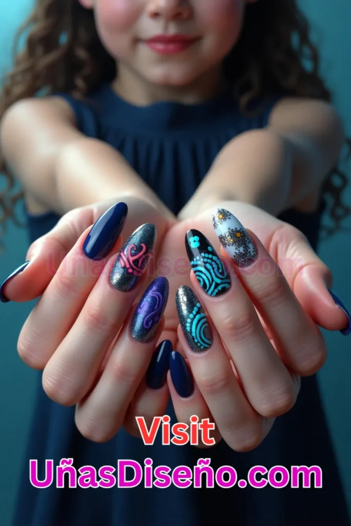 39. Pulpo Diseños de uñas - 51 Diseños de uñas con estampado animal para combinar a la perfección con tus vestidos (1).jpeg