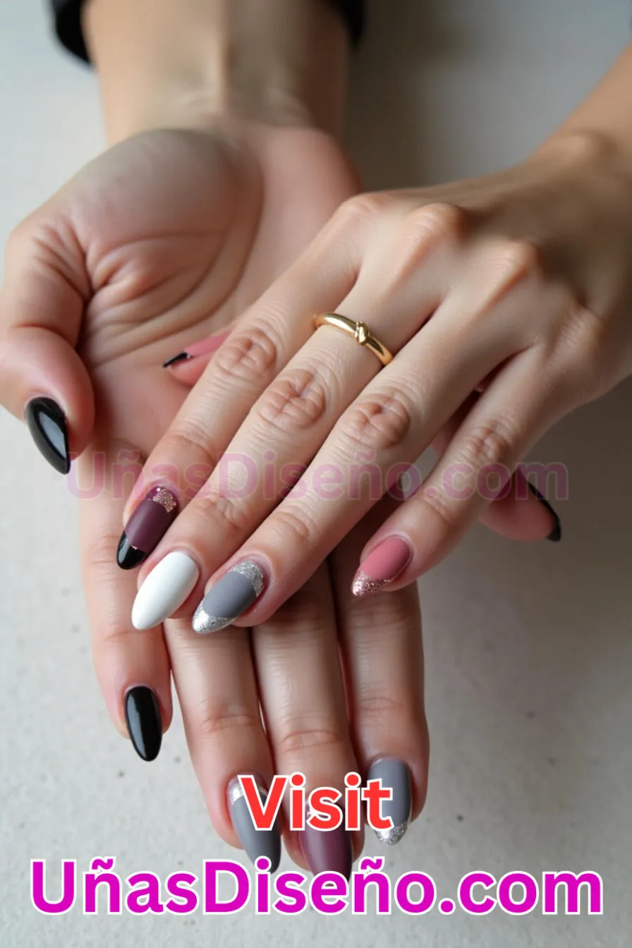 4. Almendra francesa mate - 20 Uñas de Almendra Elegance Diseños exclusivos para un look sofisticado (14).jpeg