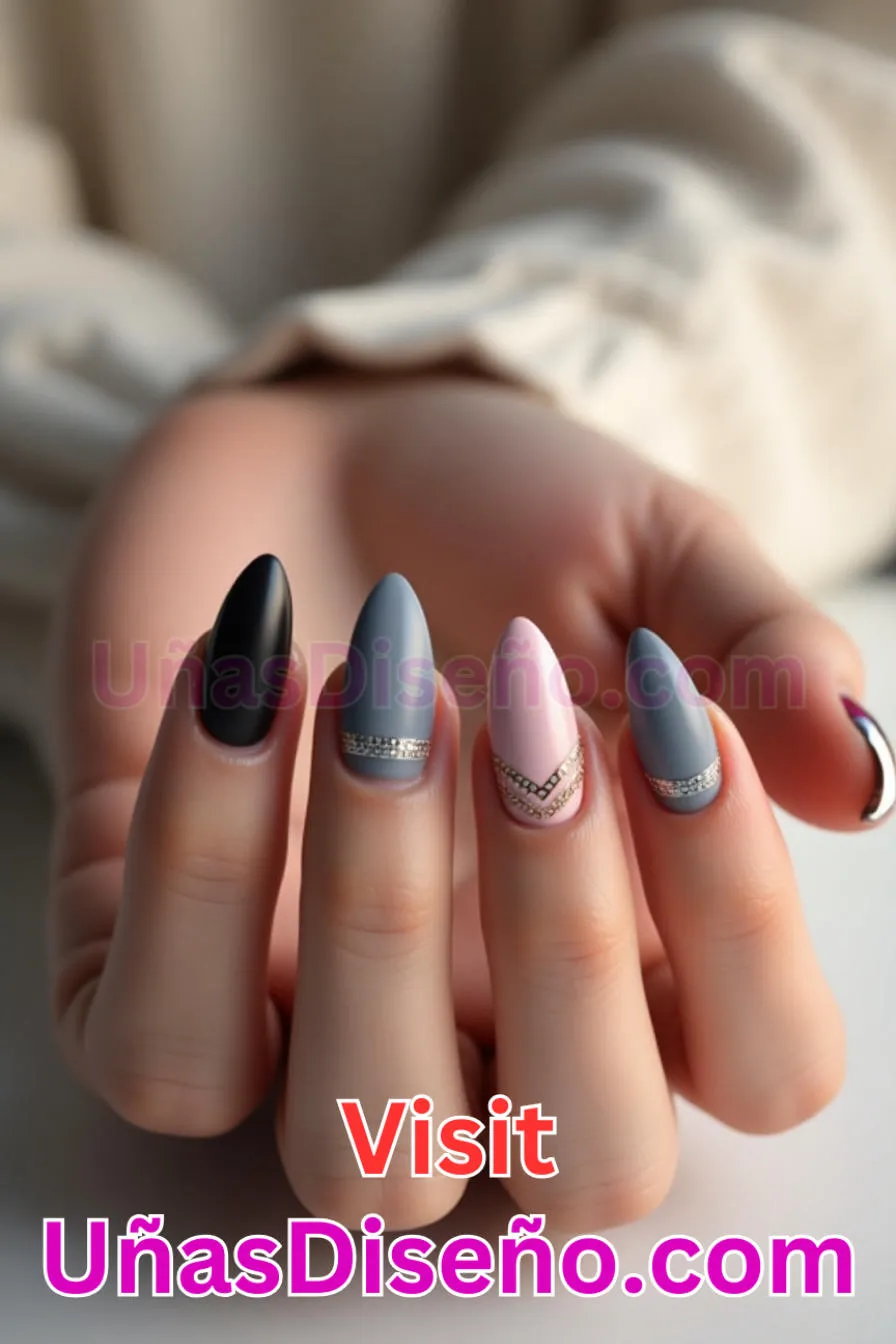 4. Almendra francesa mate - 20 Uñas de Almendra Elegance Diseños exclusivos para un look sofisticado (3).jpeg